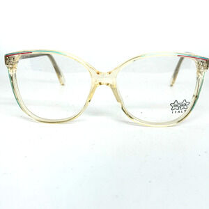 Luxottica LU 4138 Eyeglasses Frames Cat Eye Full Rim‎ Clear Multicolor H14411